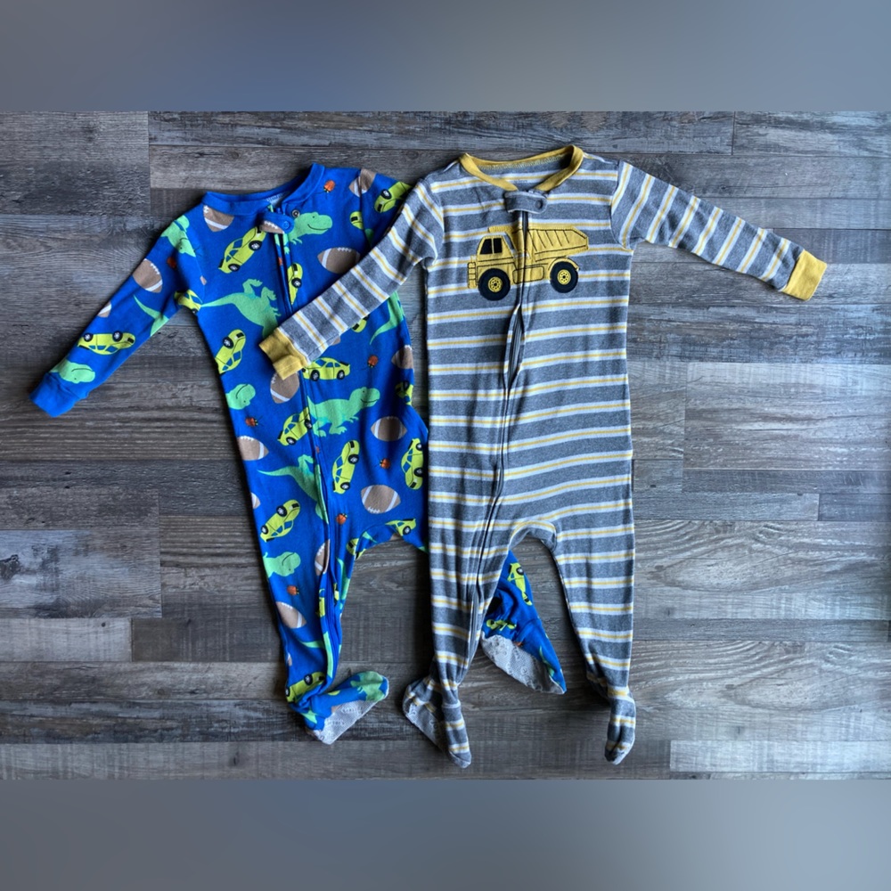Carters 18 Months Tractor & Cars Footies